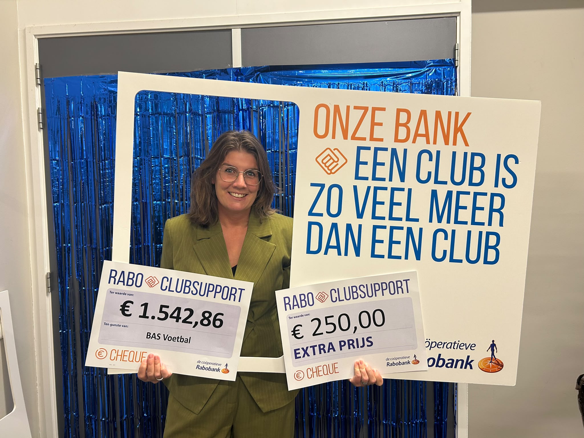 Prachtige bedrag voor BAS dankzij Rabo ClubSupport!